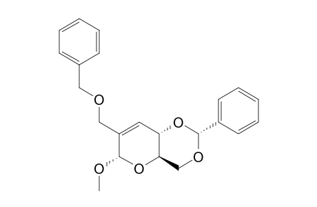 METHYL-4,6-O-BENZYLIDENE-2-C-BENZYLOXYMETHYL-ALPHA,D-ERYTHRO-HEX-2-ENOPYRANOSIDE