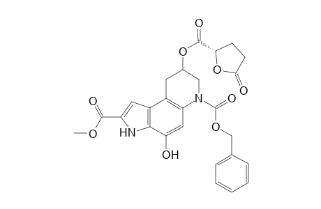 Methyl (8S/R)-6-(Benzyloxycarbonyl)-3,7,8,9-tetrahydro-8-[(S)-terahydro-5-oxo-2-furancarbonyloxy]-4-hydroxy-6H-pyrrolo[3,2-f]quinoline-2-carboxylate