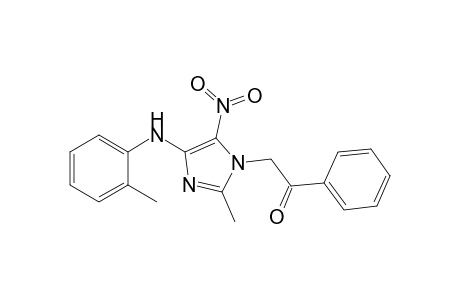 2-Methyl-5-nitro-1-phenacyl-4-(o-tolylamino)-imidazole