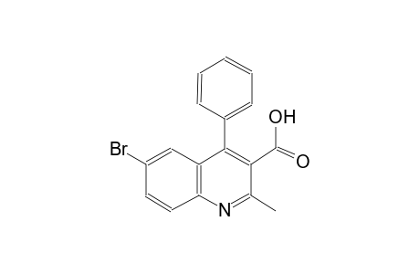3-quinolinecarboxylic acid, 6-bromo-2-methyl-4-phenyl-