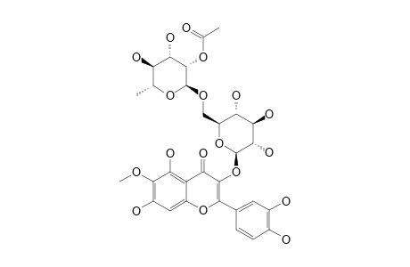 6-METHOXYQUERCETIN-3-O-(2-O-ACETYL)-ALPHA-L-RHAMNOPYRANOSYL-(1->6)-BETA-D-GLUCOPYRANOSIDE