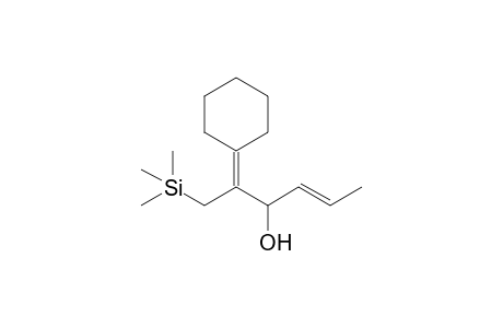 (E)-2-Cyclohexylidene-1-(trimethylsilyl)hex-4-en-3-ol