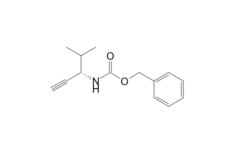 (phenylmethyl) N-[(3S)-4-methylpent-1-yn-3-yl]carbamate