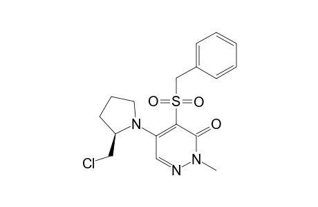 (S)-4-BENZYLSULFONYL-5-(2-CHLORO-METHYL-PYRROLIDINO)-2-METHYL-3(2H)-PYRIDAZINONE