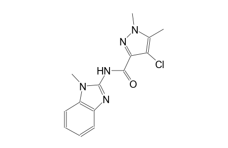 4-chloro-1,5-dimethyl-N-(1-methyl-1H-benzimidazol-2-yl)-1H-pyrazole-3-carboxamide