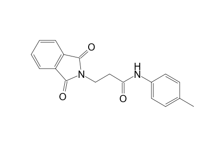 3-(1,3-dioxoisoindolin-2-yl)-N-p-tolylpropanamide