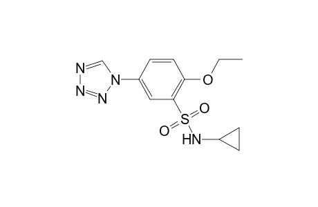 Benzenesulfonamide, N-cyclopropyl-2-ethoxy-5-(tetrazol-1-yl)-