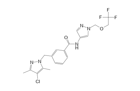 3-[(4-chloro-3,5-dimethyl-1H-pyrazol-1-yl)methyl]-N-{1-[(2,2,2-trifluoroethoxy)methyl]-1H-pyrazol-4-yl}benzamide