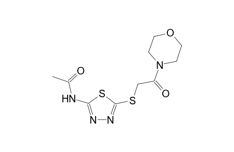 N-(5-{[2-(4-morpholinyl)-2-oxoethyl]sulfanyl}-1,3,4-thiadiazol-2-yl)acetamide