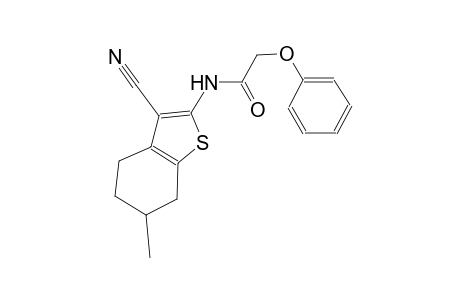 N-(3-cyano-6-methyl-4,5,6,7-tetrahydro-1-benzothien-2-yl)-2-phenoxyacetamide