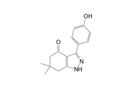 4H-indazol-4-one, 1,5,6,7-tetrahydro-3-(4-hydroxyphenyl)-6,6-dimethyl-