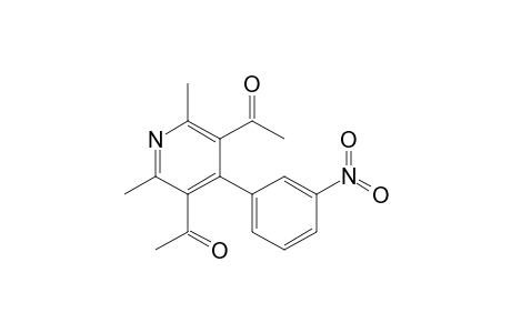 1-[5-acetyl-2,6-dimethyl-4-(3-nitrophenyl)-3-pyridinyl]ethanone