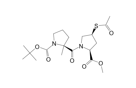 METHYL-(2S,4S)-N-[(2S)-N-(TERT.-BUTOXYCARBONYL)-2-METHYLPROPYL]-4-(ACETYLTHIO)-PROLINATE
