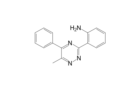 3-(o-aminophenyl)-6-methyl-5-phenyl-as-triazine