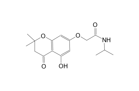 2-[(5-hydroxy-2,2-dimethyl-4-oxo-3,4-dihydro-2H-chromen-7-yl)oxy]-N-isopropylacetamide