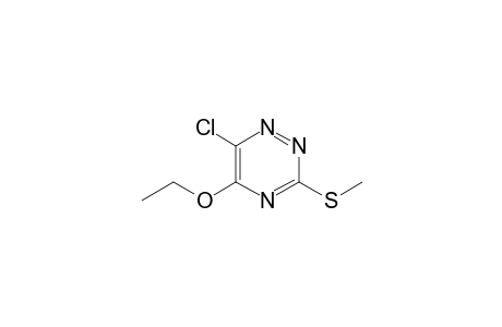 3-(methylthio)-5-ethoxy-6-chloro-1,2,4-triazine