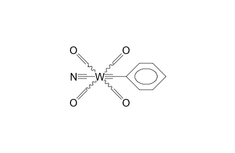 trans-Tetracarbonyl-cyano(phenylcarbyne)tungsten