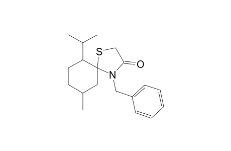 4-Benzyl-6-isopropyl-9-methyl-1-thia-4-azaspiro[4.5]decan-3-one