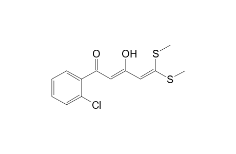 5-(2-Chlorophenyl)-1,1-bis(methylthio)-3-hydroxy-1,3-pentadien-5-one
