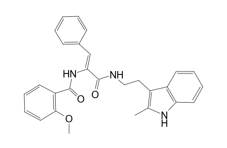 2-Methoxy-N-[(Z)-1-[2-(2-methyl-1H-indol-3-yl)ethylcarbamoyl]-2-phenyl-vinyl]benzamide
