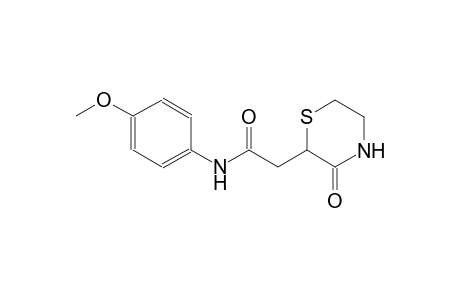 N-(4-methoxyphenyl)-2-(3-oxo-2-thiomorpholinyl)acetamide