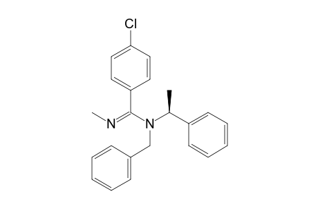 (S)-N-Benzyl-4-chloro-N'-methyl-N-(1-phenylethyl)benzimidamide