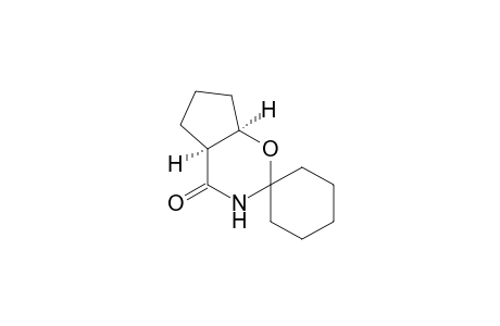 Spiro[cyclohexane-1,2'(3'H)-cyclopent[e][1,3]oxazin]-4'(4'aH)-one, tetrahydro-, cis-