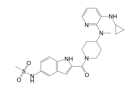 1-[(5-Methanesulfonamidoindol-2-yl)carbonyl]-4-[N-methyl-N-[3-(cyclopropylamino)-2-pyridinyl]amino]piperidine