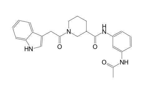 3-piperidinecarboxamide, N-[3-(acetylamino)phenyl]-1-(1H-indol-3-ylacetyl)-