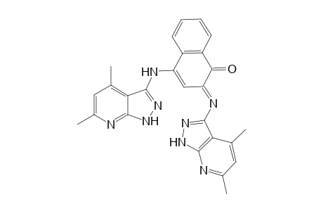 N-[2-(4,6-Dimethyl-pyrazolo[3,4-b]pyridin-3-yl-imino)-naphthalen-1-oxo-4-yl]-4,6-dimethyl-pyrazolo-[3,4-b]pyridin-3-amine