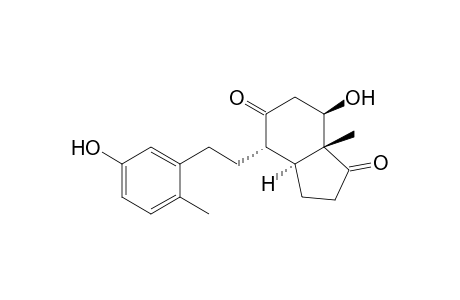 (3aS,4S,7R,7aR)-7-hydroxy-4-[2-(5-hydroxy-2-methyl-phenyl)ethyl]-7a-methyl-2,3,3a,4,6,7-hexahydroindene-1,5-dione