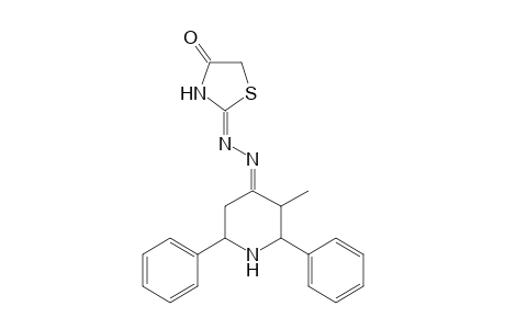 2-[(3-methyl-2,6-diphenylpiperidin-4-ylidene)hydrazono]-1,3-thiazolidin-4-one