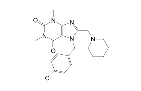 7-(4-chlorobenzyl)-1,3-dimethyl-8-(1-piperidinylmethyl)-3,7-dihydro-1H-purine-2,6-dione