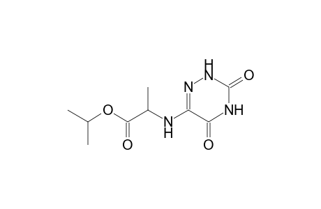 alanine, N-(2,3,4,5-tetrahydro-3,5-dioxo-1,2,4-triazin-6-yl)-, 1-methylethyl ester