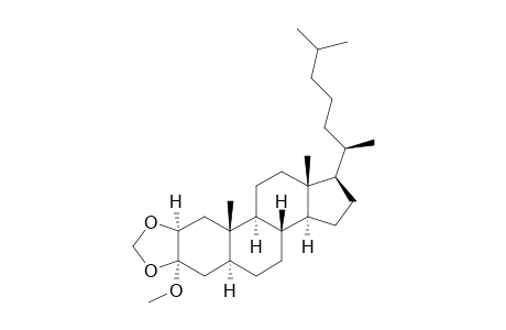1H-Cyclopenta[7,8]phenanthro[2,3-d][1,3]dioxole, cholestane deriv.