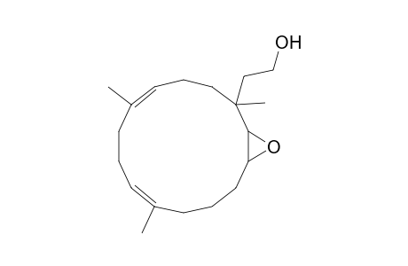 (7e,11e)-1-(2-hydroxyethyl)-2,3-epoxy-1,7,11-trimethylcyclotetradecadiene