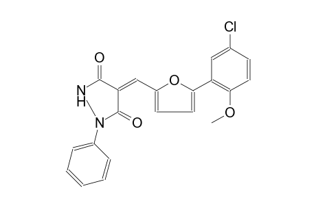 (4Z)-4-{[5-(5-chloro-2-methoxyphenyl)-2-furyl]methylene}-1-phenyl-3,5-pyrazolidinedione
