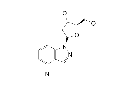 4-AMINO-1-(2'-DEOXY-BETA-D-ERYTHRO-PENTOFURANOSYL)-1H-INDAZOLE