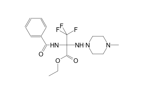 ethyl 2-(benzoylamino)-3,3,3-trifluoro-2-[(4-methyl-1-piperazinyl)amino]propanoate