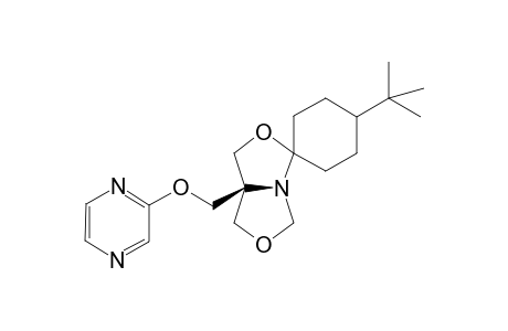 cis-2-{[2-(c-4-tert-Butylspirocyclohexyl)-3,7-dioxa-r-1-azabicyclo[3.3.0]oct-c-5-yl]methoxy}pyrazine