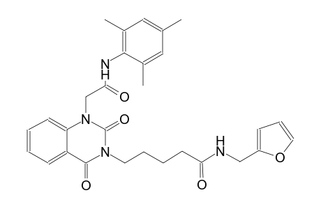 N-(2-furylmethyl)-5-(1-[2-(mesitylamino)-2-oxoethyl]-2,4-dioxo-1,4-dihydro-3(2H)-quinazolinyl)pentanamide