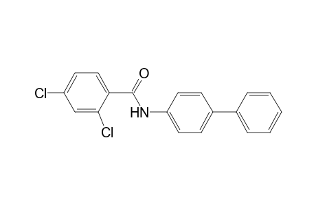 2,4-bis(chloranyl)-N-(4-phenylphenyl)benzamide
