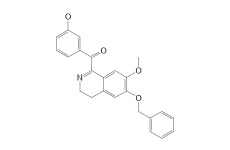 1-BENZOYL-6-BENZYLOXY-7-METHOXY-3'-HYDROXY-3,4-DIHYDROISOQUINOLINE