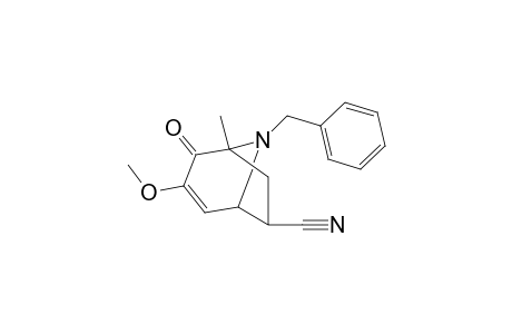 (1R*,5R*,6S*)-6-exo-Cyano-8-benzyl-8-methyl-3-methoxy-8-azabicyclo[3.2.1]oct-3-en-2-one