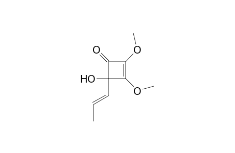 2,3-Dimethoxy-4-hydroxy-4-(1-propenyl)-2-cyclobuten-1-one