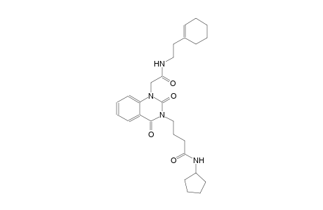 4-(1-(2-{[2-(1-cyclohexen-1-yl)ethyl]amino}-2-oxoethyl)-2,4-dioxo-1,4-dihydro-3(2H)-quinazolinyl)-N-cyclopentylbutanamide