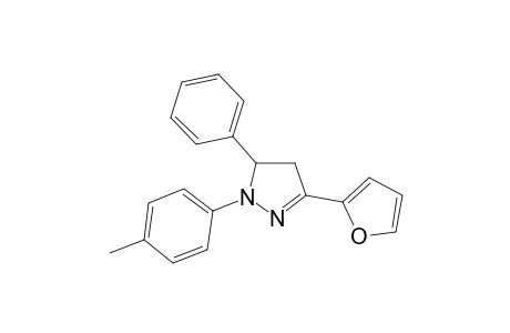 2-Pyrazoline, 3-(2-furyl)-1-(4-methylphenyl)-5-phenyl-