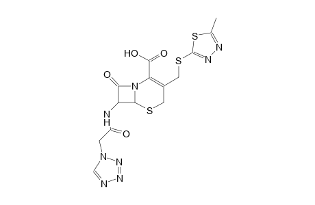 7-(2-(1H-tetrazol-1-yl)acetamido)-3-(((5-methyl-1,3,4-thiadiazol-2-yl)thio)methyl)-8-oxo-5-thia-1-azabicyclo[4.2.0]oct-2-ene-2-carboxylic acid