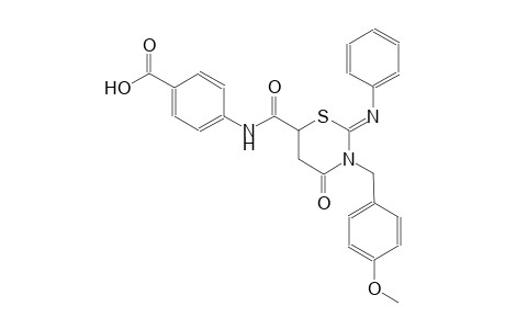 4-({[(2Z)-3-(4-methoxybenzyl)-4-oxo-2-(phenylimino)tetrahydro-2H-1,3-thiazin-6-yl]carbonyl}amino)benzoic acid