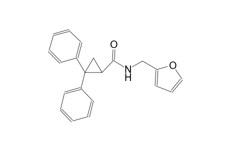 cyclopropanecarboxamide, N-(2-furanylmethyl)-2,2-diphenyl-